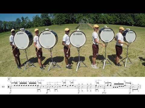 2018 Madison Scouts Basses - LEARN THE MUSIC to "Racing Heart"