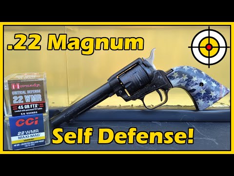 .22 Magnum Hornady Critical Defense vs CCI Maxi-Mag! Ballistic Gel Test With a Heritage Rough Rider!
