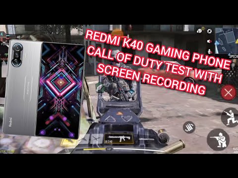 Call of Duty Redmi K40 Gaming Edition with Screen recording