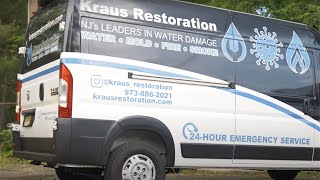 Full wrap Modern & Sleek on a RAM ProMaster for Kraus Restoration installed by Wrapmate in Newark, NJ