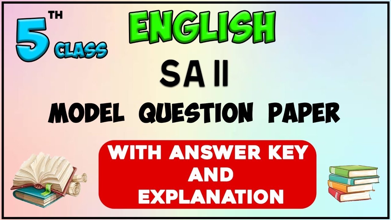 #studytime Class 5/English/Annual/SA2 question paper/KV/NCERT/CBSE@sathyahealthandwellness