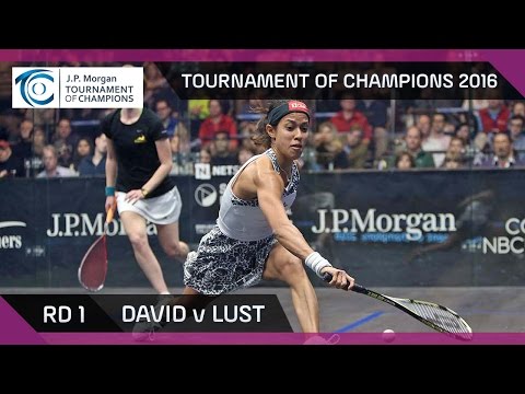 Squash: Tournament of Champions 2016 - Women's Rd 1 Highlights: David v Lust