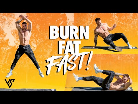 10 Minute Fat Burning At Home Workout - No Equipment Needed | V SHRED