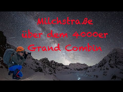 Milchstraße über dem Grand Combin 4313 m ü.d.M.