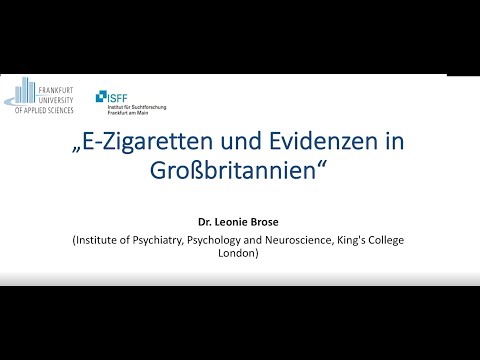 3. Fachtagung E-Zigaretten – Teil 6 - Dr. Leonie Brose