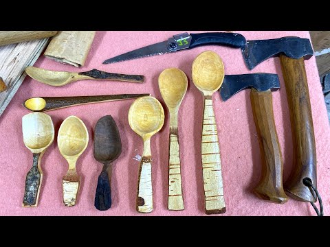 How To Carve A Bark Spoon - Jill Swan