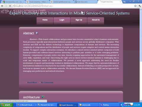 Expert Discovery and Interactions in Mixed Service Oriented Systems