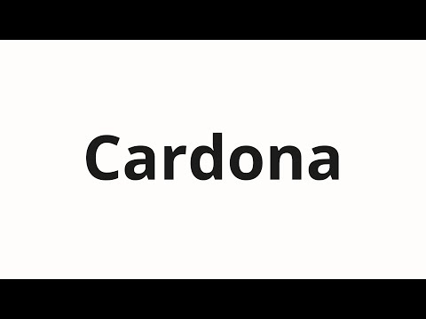 How to pronounce Cardona