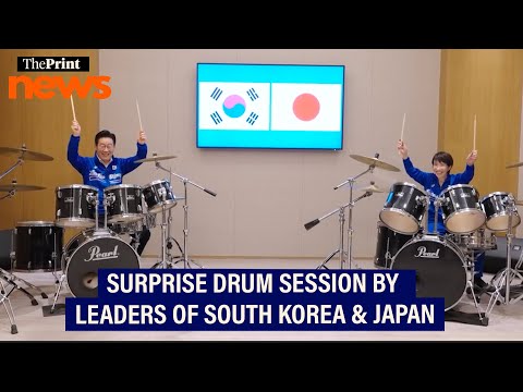 Surprise drum session by Japan's PM Sanae Takaichi & South Korean President Lee Jae Myung