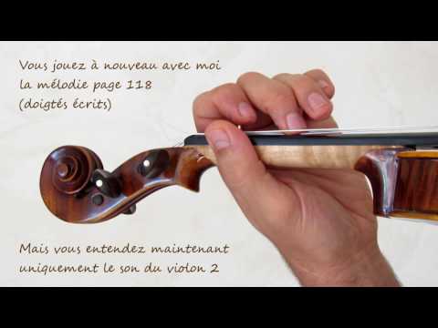Volume 1 cours 133 / 133 - Duo douce nuit - Apprendre le Violon avec olivier Lesseur