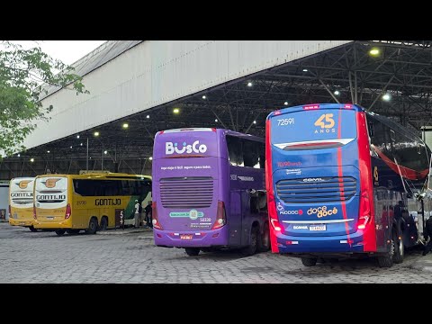 Grande Movimentação na rodoviária de Vitória ES Aguia Branca união e muito mais 