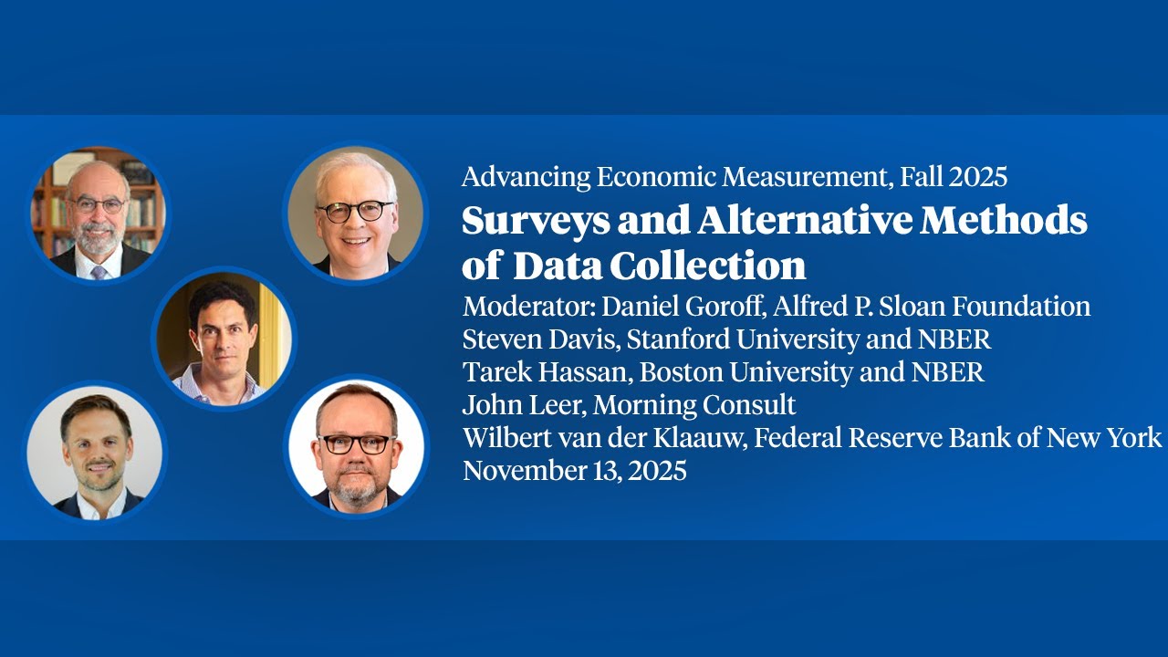 2025, Advancing Economic Measurement, "Surveys and Alternative Methods of Data Collection"