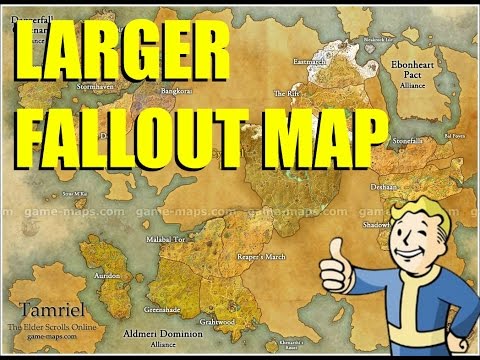 Fallout Map The Size Of Elder Scrolls Online?