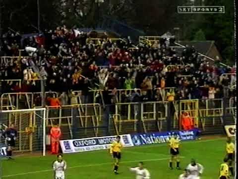 Oxford United 0 Bradford City 1 5th December 1998 Division One
