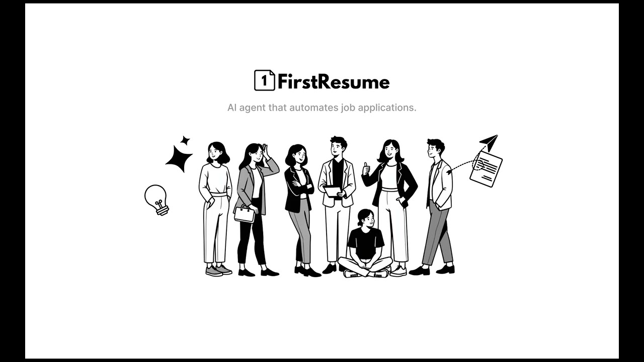 Introducing FirstResume, AI that automates your job applications.