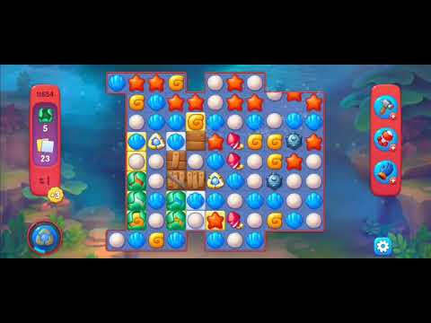 Fishdom Hard Level 11654 (with Double Lightning Booster) @choraelmin