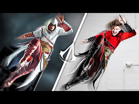 We Tried Assassin Stunts In Real Life! - Challenge
