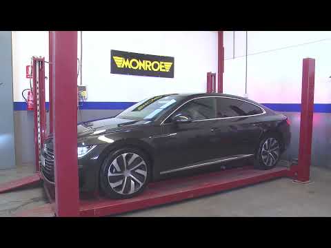 Replacing front Monroe Intelligent Suspension Ridesense shock absorbers on a VW ARTEON 2018