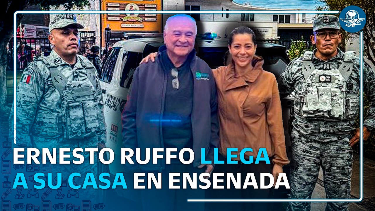 Ernesto Ruffo Appel llega a Ensenada tras 40 horas de viaje; enfrentará en casa proceso