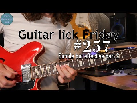 Lick Friday Week 257 - Simple but effective part 2 - Octaves, Pentatonic and blues. Em.