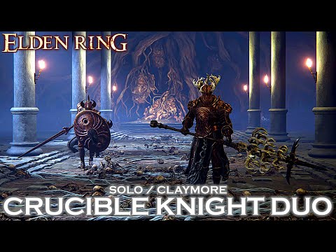 Crucible Knight Duo | No Damage / Solo / Claymore | ELDEN RING