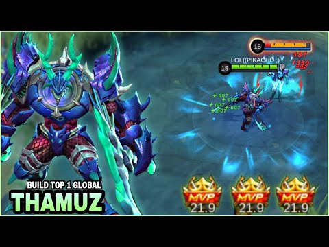 THAMUZ BEST BUILD 2022 | UNLIMITED LIFESTEAL | BUILD TOP 1 GLOBAL THAMUZ | MLBB