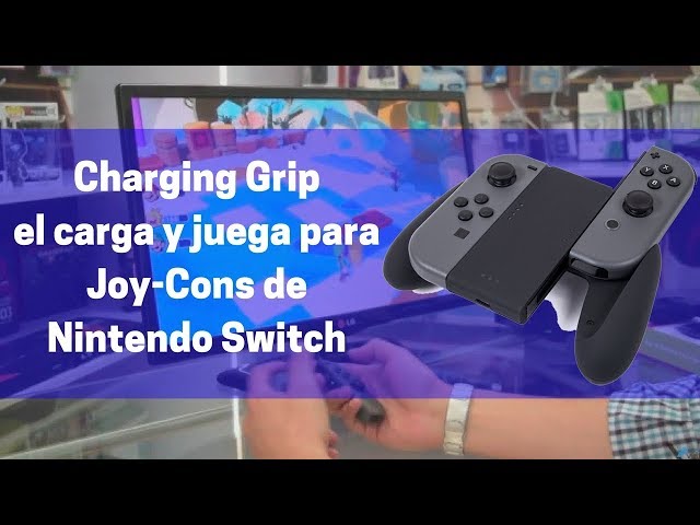 Vídeo relacionado con JINGDU Joy-con Soporte de manija de Carga para Nintendo Switch, Agarre Cómodo para Juegos en Forma de V con Función de Indicadores de Carga, Blanco