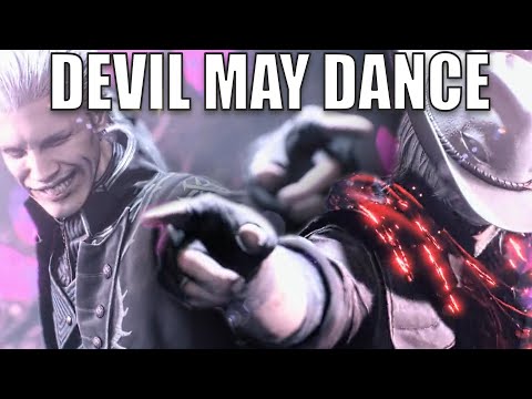 vergil and dante have a dance battle