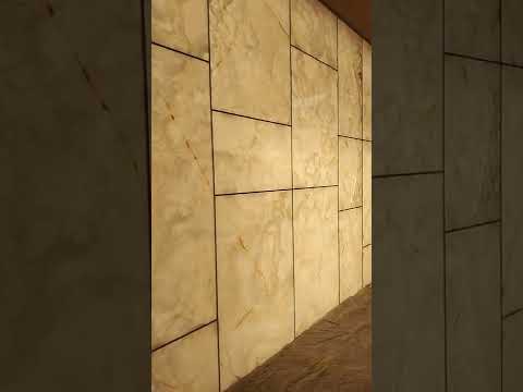 Illumination of Luxurious Onyx Stones for Resort Building