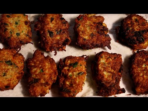 Making Aruk - Iraqi Vegetable Fried Patties - for Hanukkah