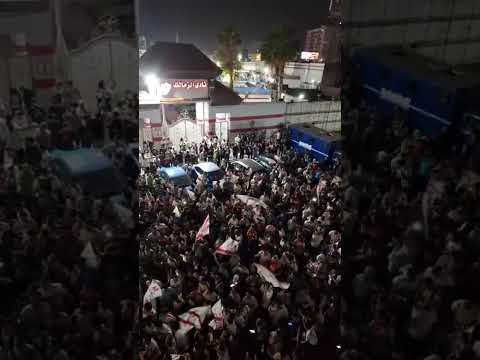 احتفالات جنونية أمام نادي الزمالك بالدوري 