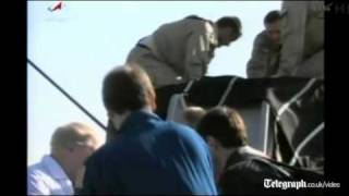 Nasa video: Astronauts return to earth in Soyuz capsule from International Space Station