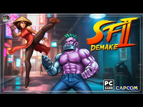 SFII Demake (Street Fighter 2 Demake) Beta v0.2 - Gameplay with Linh and Panzer (PC) 🎮 Let's Play!