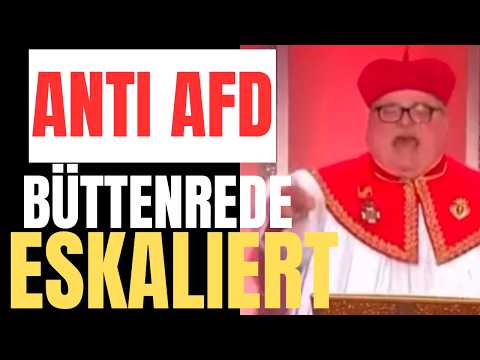 REDNER kurz vor HERZINFARKT: ANTI AFD Büttenrede eskaliert KOMPLETT!