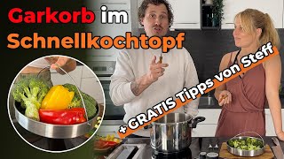 Schnellkochtopf Anleitung: Mit dem Garkorb zu mehr Vitaminen & Genuss in Minuten!