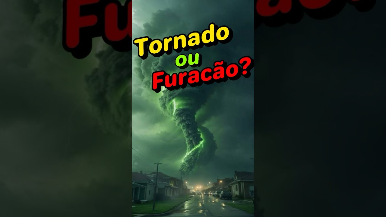 Qual a diferença entre tornado e furacão? #geografia #tornado #furacão #curiosidades