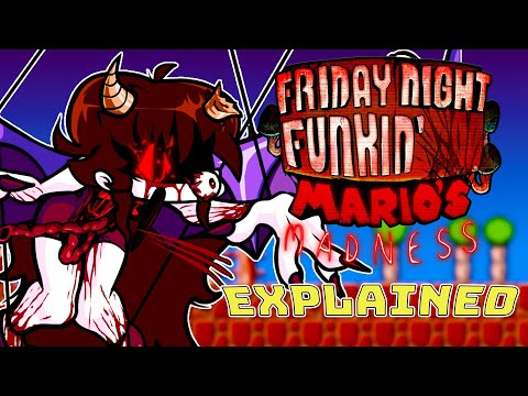 Mario's Madness V2  Mod Explained in fnf  (Mario 85', MX, Mario EXE)