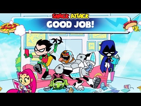 Teen Titans Go! - Snack Attack - FOOD FIGHT!!! [DC Kids Games] Video