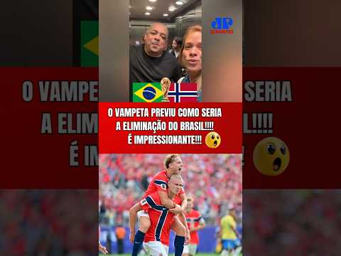 IMPRESSIONANTE! O VAMPETA PREVIU COMO SERIA A ELIMINAÇÃO DO BRASIL PARA A NORUEGA DE HAALAND NA COPA