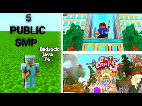 Oye! beastzzz - Top 5 Best Public SMP For Minecraft PE || Public Server For MCPE || oye beastzzz