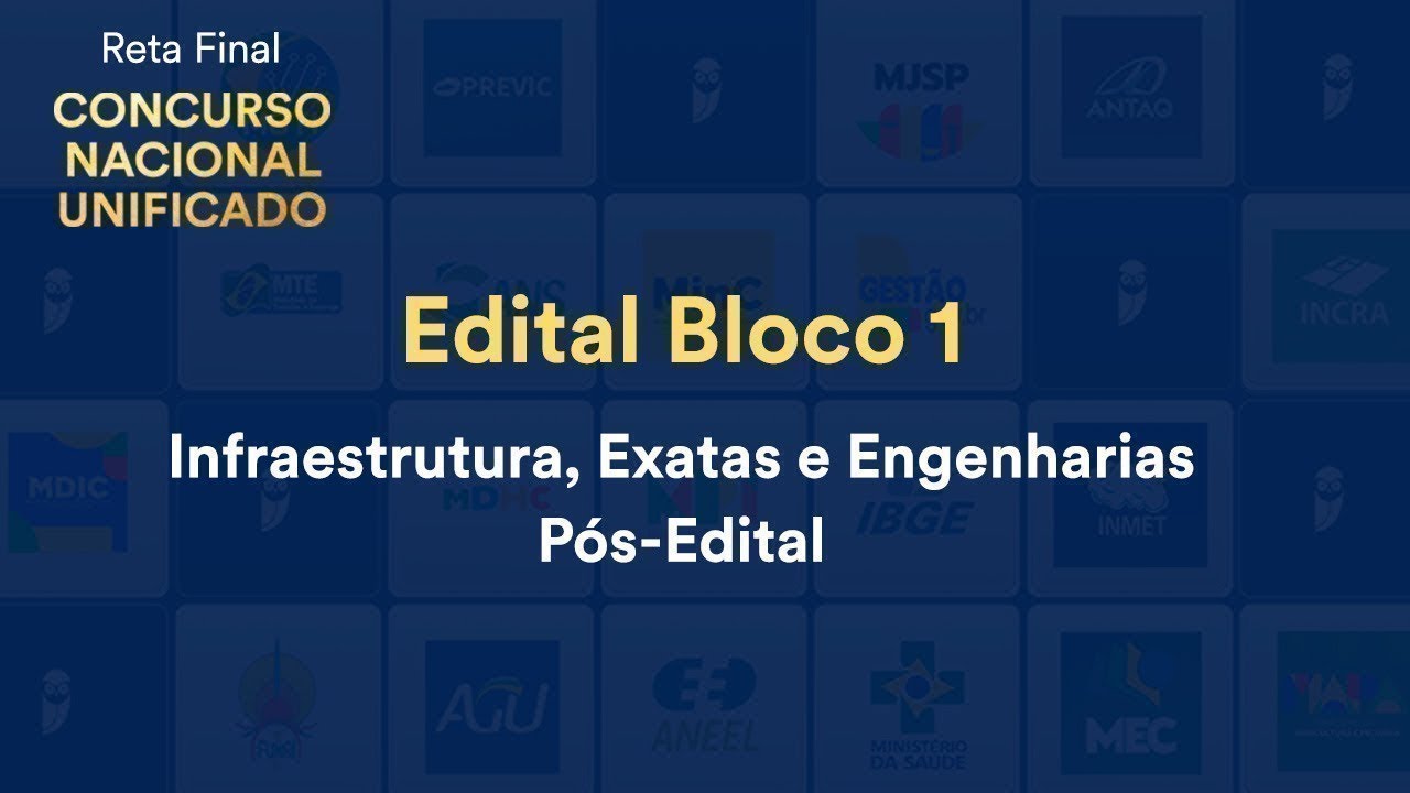 Reta Final CNU Edital Bloco 1: Engenharia Cartográfica e Geoprocessamento - Prof. Monik Begname