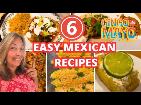 6 Delicious Mexican Recipes & Margarita Bars! #mexicanfood #easyrecipe