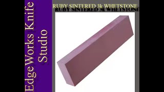 Sintered Ruby "3k" Whetstone - Shirogami 2 Santoku