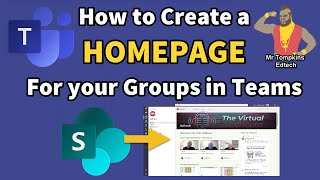 How to make a Homepage for your Microsoft Teams group / class - great for online remote learning