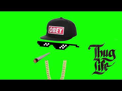 thug life green screen with music animation free stock footage thuglife video glasses overlay