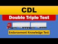 CDL Double Triple Endorsement Knowledge Test Practice Questions Answers PDF Guide Part1