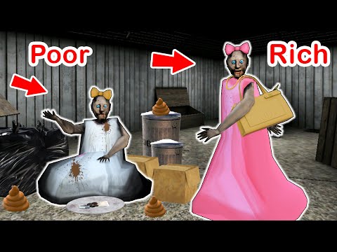 Rich Granny vs Poor Granny - funny horror school animation (60 min funny episodes)