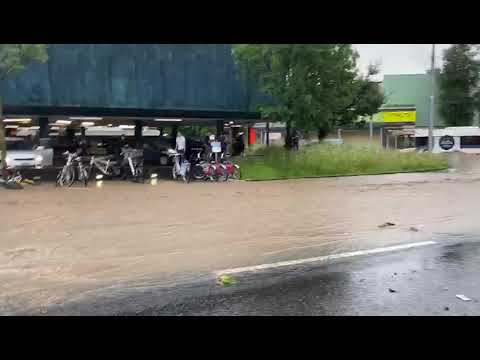 VbL Bus Luzern Würzenbach Regen Überschwemmung 02.07.2020 heute.  Lg sondopsy