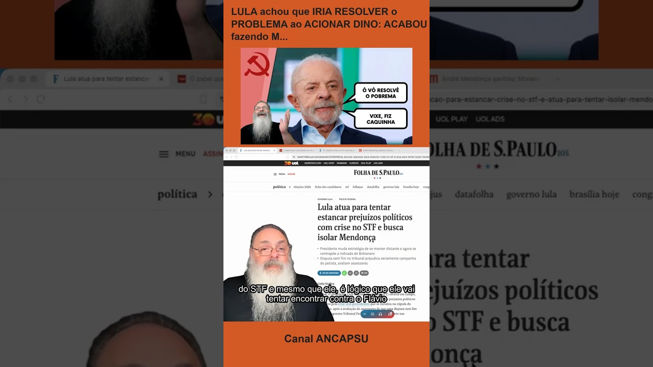 LULA achou que IRIA RESOLVER o PROBLEMA ao ACIONAR DINO: ACABOU fazendo M...