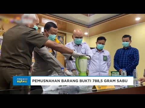 POLRES PASAMAN BARAT MUSNAHKAN BARANG BUKTI 788,53 GRAM SABU-SABU
